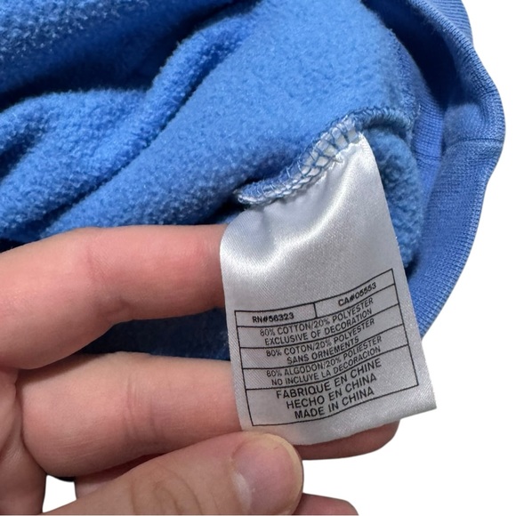 Vintage 2000s Nike Center Swoosh UNC Tarheels Hoodie Sweatshirt Adult Large - Picture 6 of 7